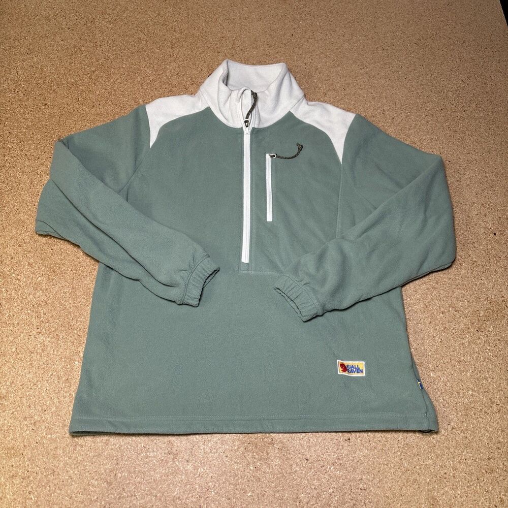 WOMENS FJALLRAVEN VARDAG LITE FLEECE RELAXED FIT 1/2 ZIP PULLOVER Size Small B1